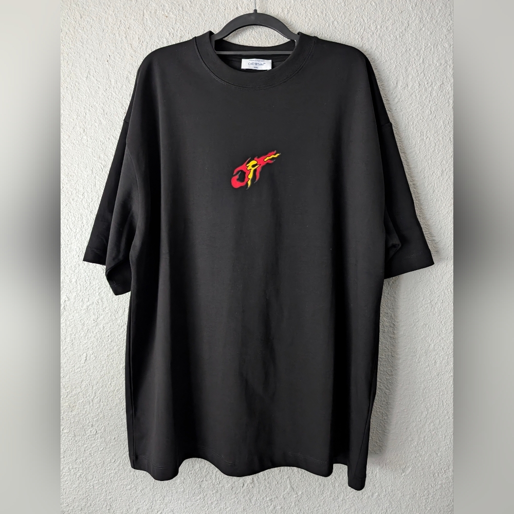 Off White Lunar New Year Black Dragon Graphic T-Shirt Size XL